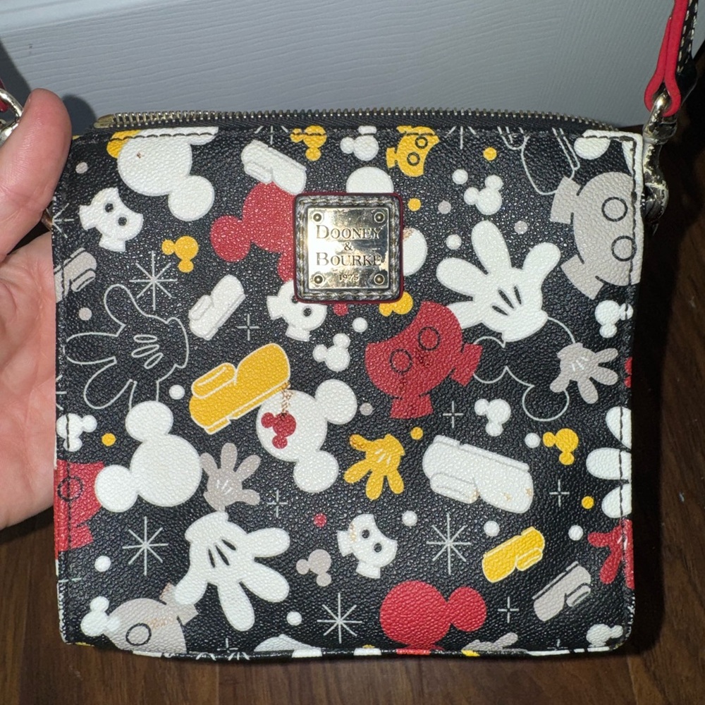 Dooney & Bourke Pink Disney Characters Foldover Crossbody Bag - Picture 4 of 14